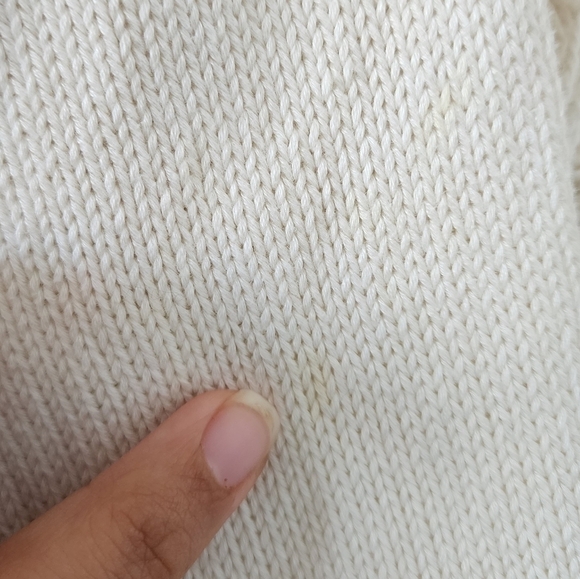 Lululemon Easy Embrace Wrap Open Front Cotton Knit Longline Cardigan White M/L - Picture 15 of 15